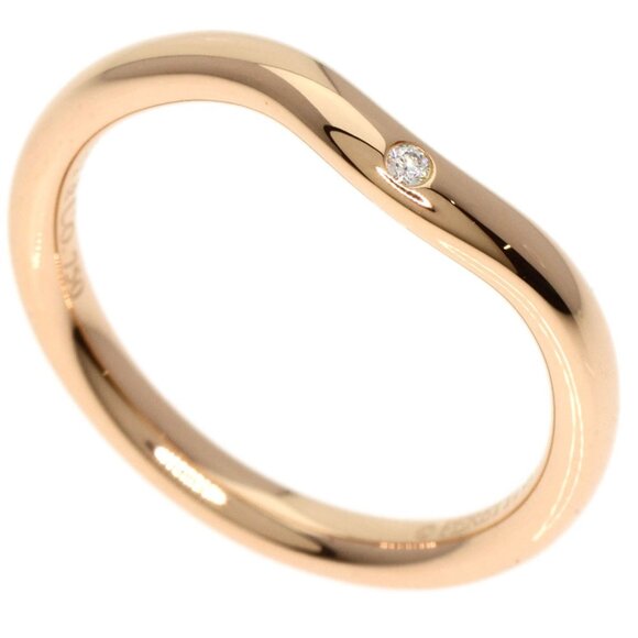 TIFFANY & CO. 18k Rose Gold Diamond Ring - Picture 1 of 10